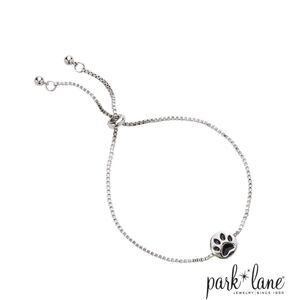Park Lane Silver Paw Print Bracelet